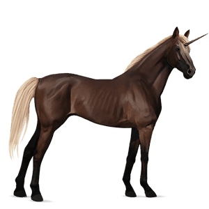 jazdecký jednorožec americký paint horse myšací šedý tobiano